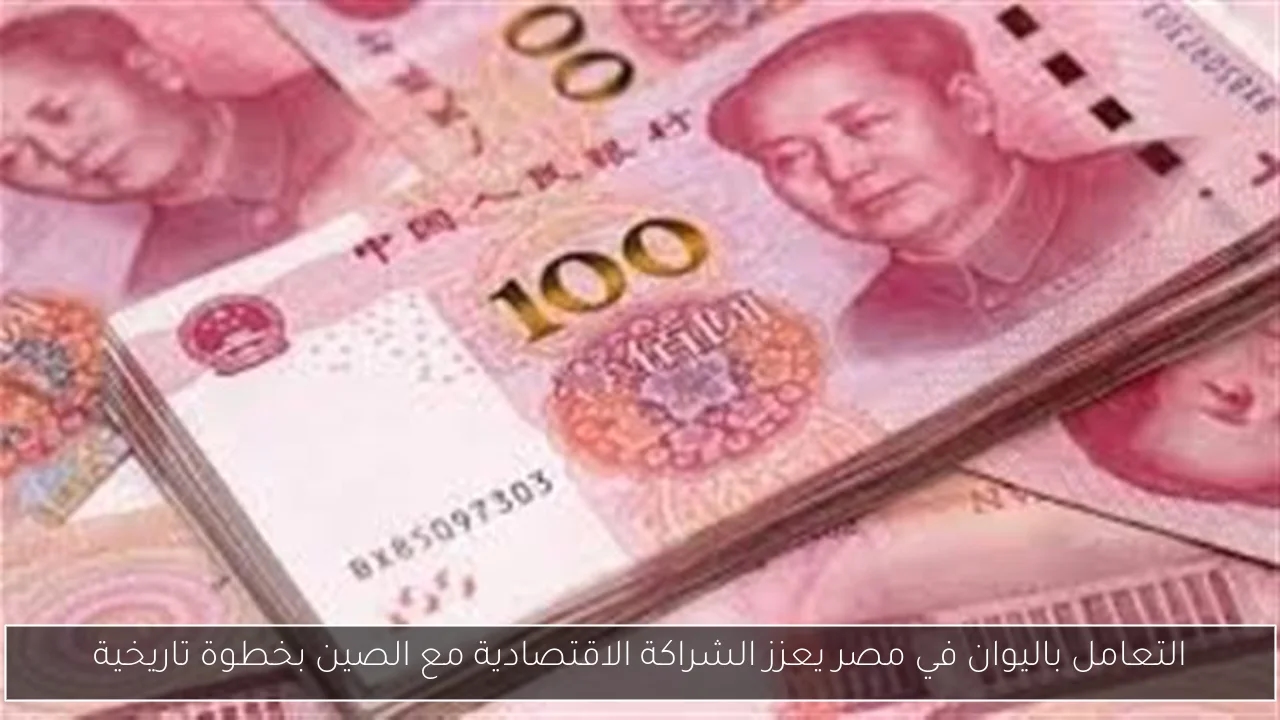التعامل باليوان في مصر يعزز الشراكة الاقتصادية مع الصين بخطوة تاريخية