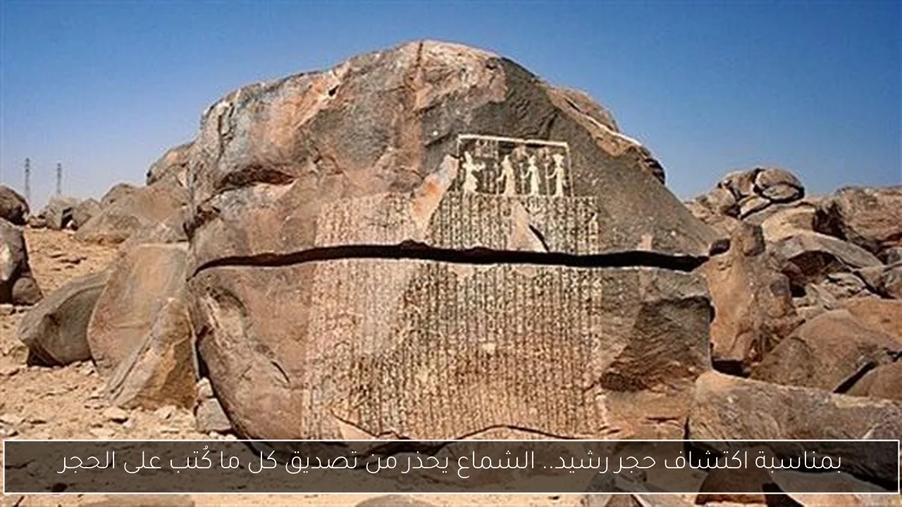 بمناسبة اكتشاف حجر رشيد.. الشماع يحذر من تصديق كل ما كُتب على الحجر