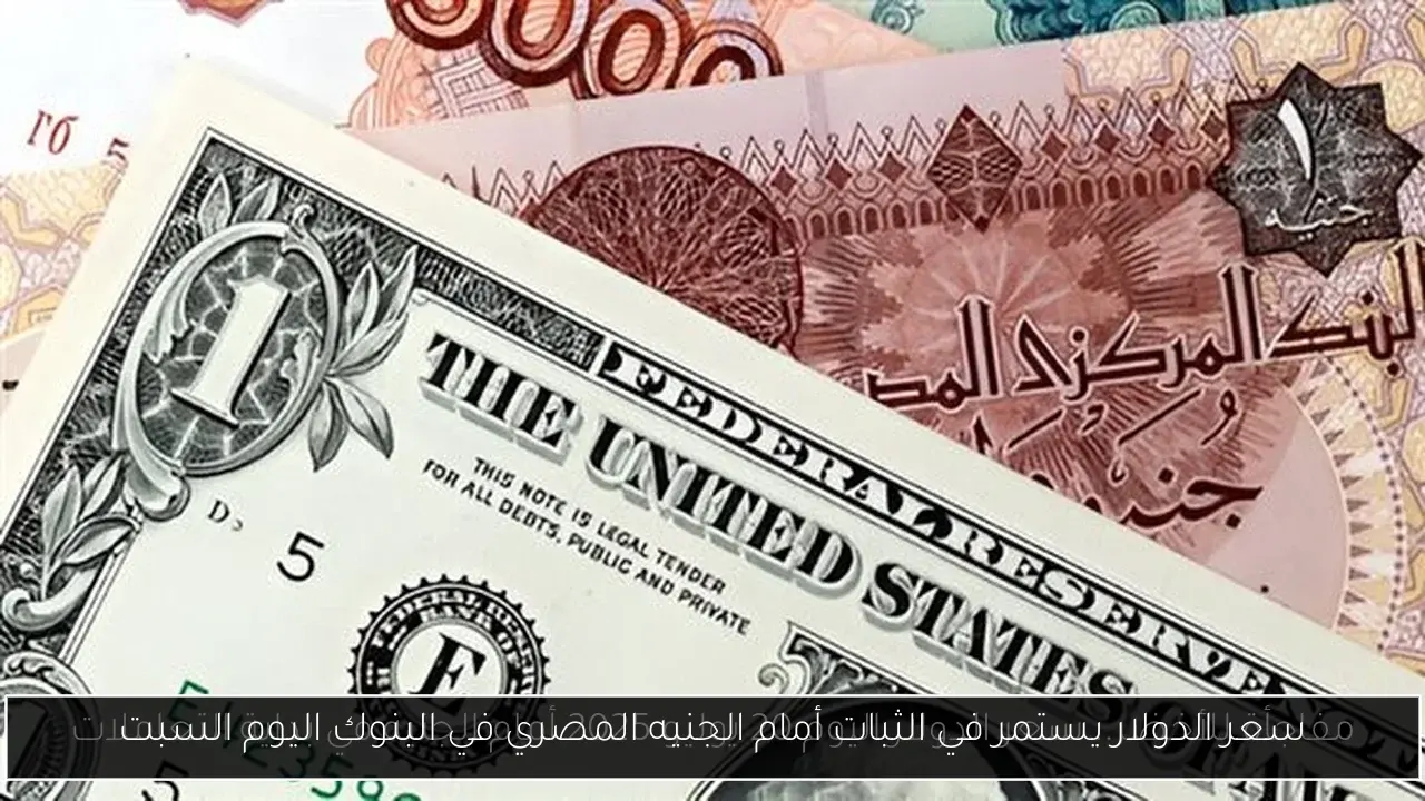 سعر الدولار يستمر في الثبات أمام الجنيه المصري في البنوك اليوم السبت