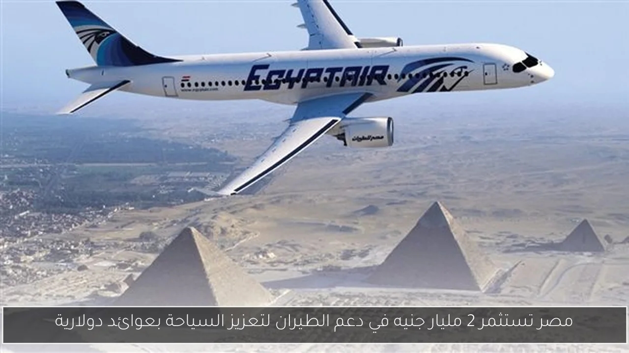 مصر تستثمر 2 مليار جنيه في دعم الطيران لتعزيز السياحة بعوائد دولارية