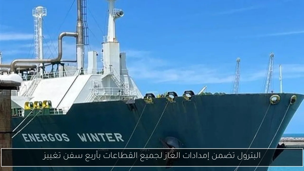 البترول تضمن إمدادات الغاز لجميع القطاعات بأربع سفن تغييز
