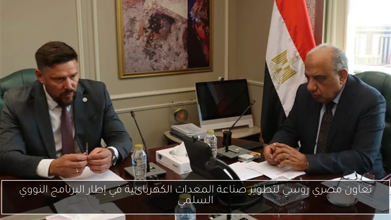 تعاون مصري روسي لتطوير صناعة المعدات الكهربائية في إطار البرنامج النووي السلمي