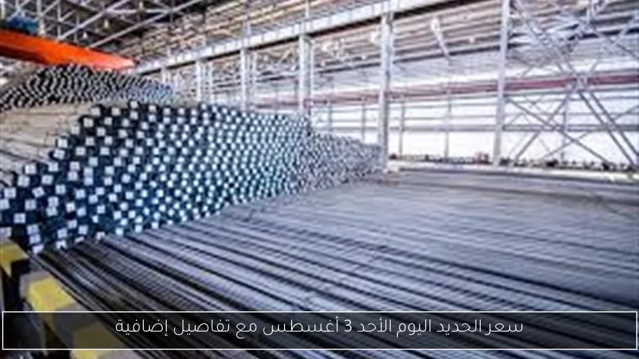 سعر الحديد اليوم الأحد 3 أغسطس مع تفاصيل إضافية