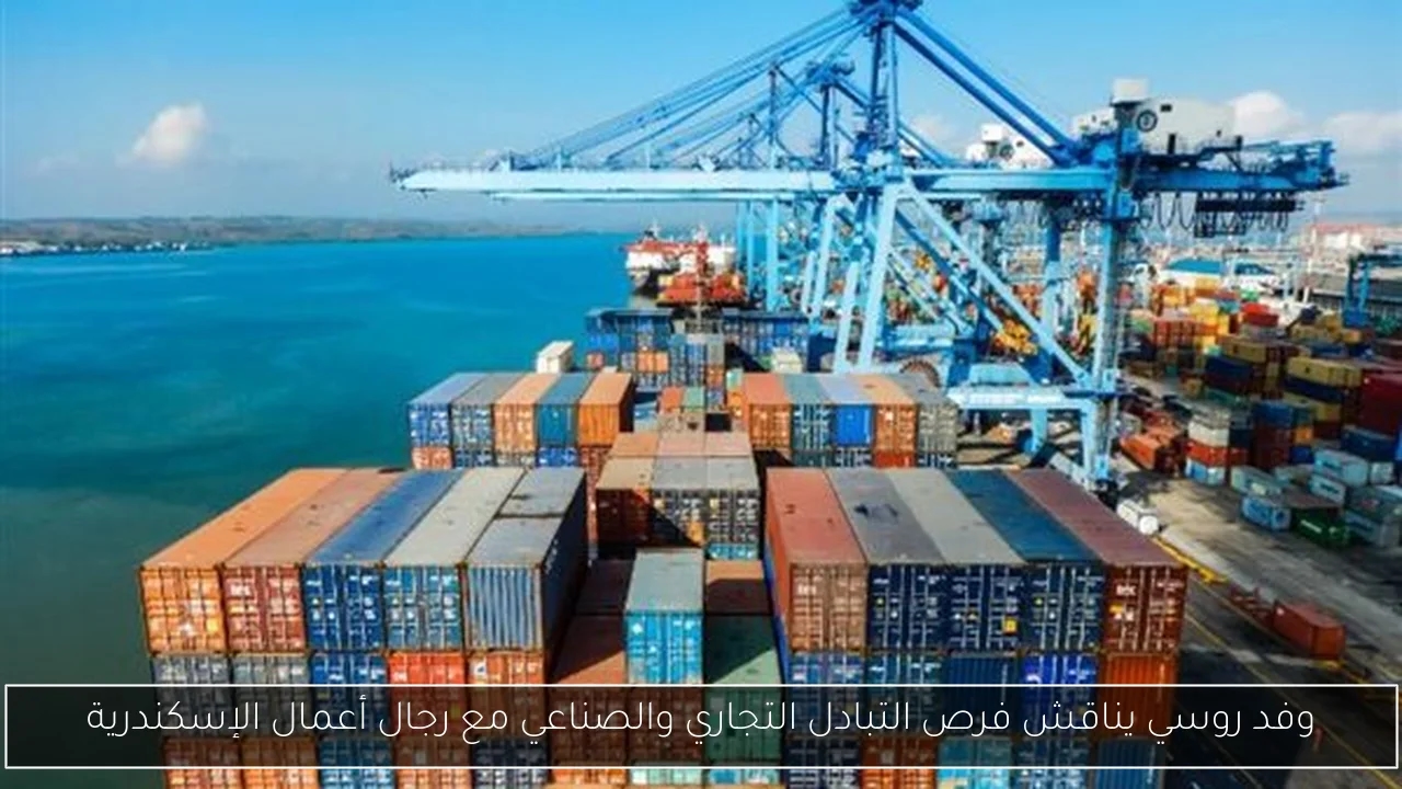وفد روسي يناقش فرص التبادل التجاري والصناعي مع رجال أعمال الإسكندرية