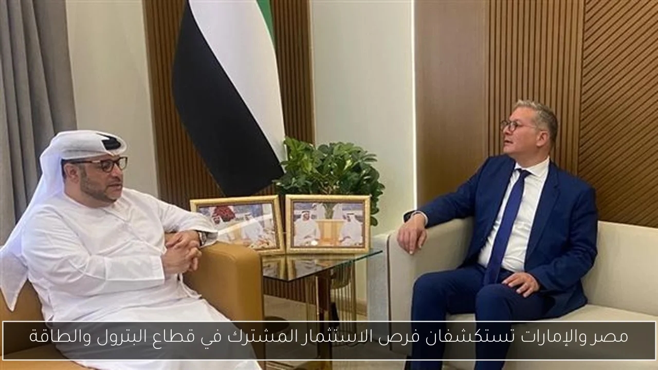 مصر والإمارات تستكشفان فرص الاستثمار المشترك في قطاع البترول والطاقة