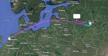 US Air Force plane mysteriously spotted in Moscow days after Putin invite