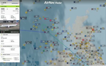 Air France flight AFR30K from Paris (CDG) to Atlanta (ATL) is declaring an emergency