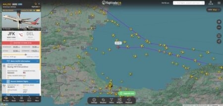 American flight AA292 will divert to Rome en route to Delhi due to a bomb threat