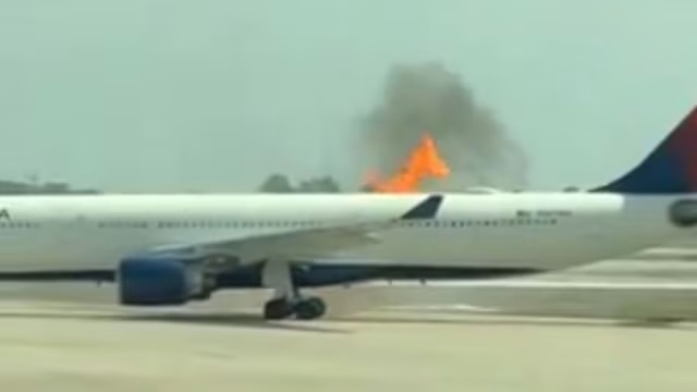 فيديو: تعرض طائرة إيرباص A330 لحريق على مدرج مطار أورلاندو