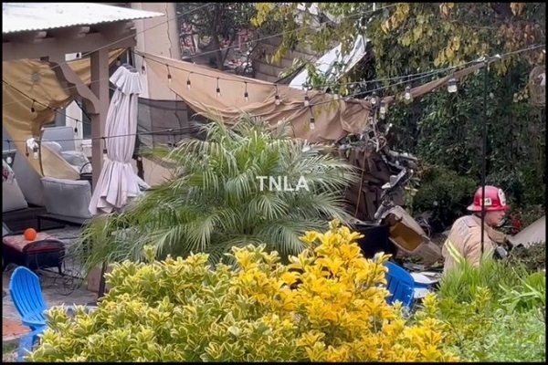 NEW PHOTO: Aircraft Crashes and struck two homes in Simi Valley