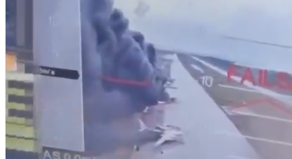 VIDEO: footage of Russian airfield in chaos