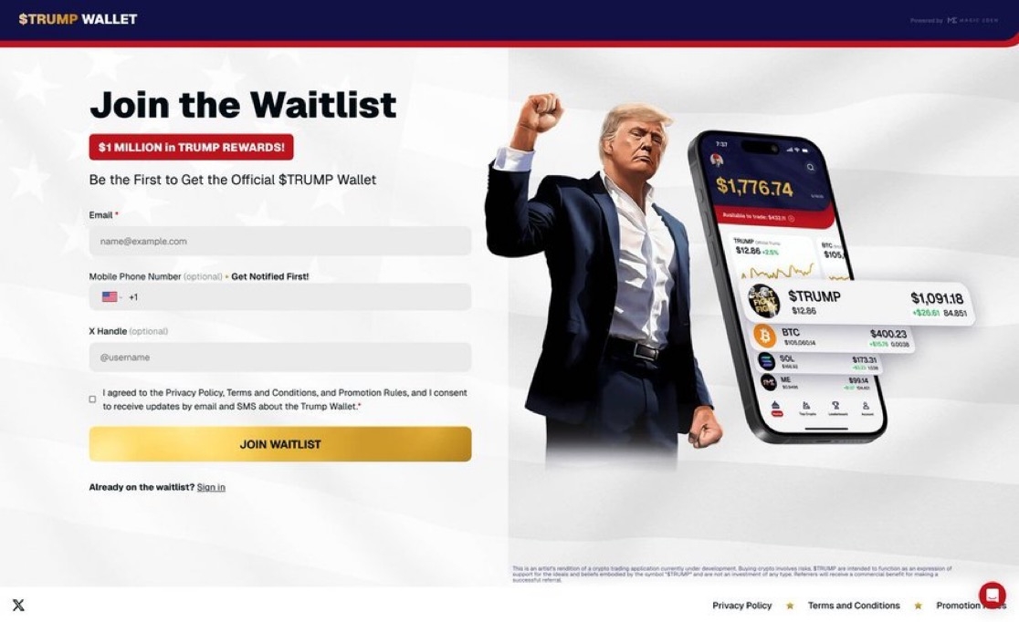 Trump to Launch Branded Crypto Wallet & Trading App!