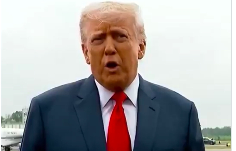 Watch as President Donald Trump issues a stern warning to anti-ICE rioters, declaring: You spit, we hit
