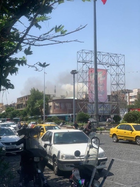 Multiple blasts were reported at Mehrabad Airport, in Tehran