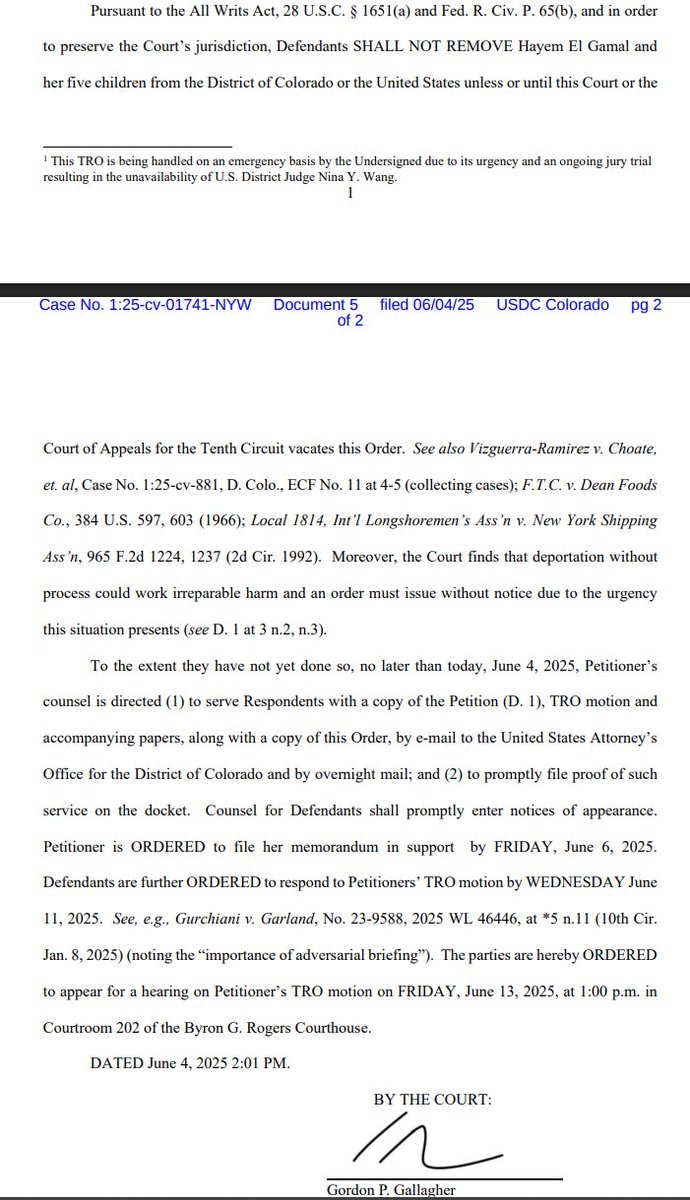 Judge BLOCKS Trump administration from deporting the family of Mohamed Soliman
