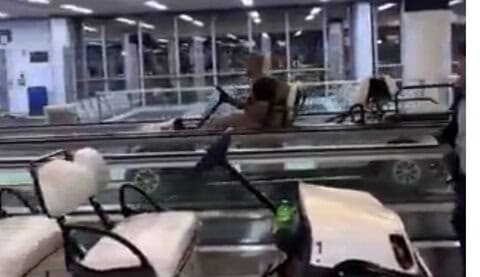Video: Wyoming Man Arrested at Buffalo Airport After Driving Cart on Moving Walkway