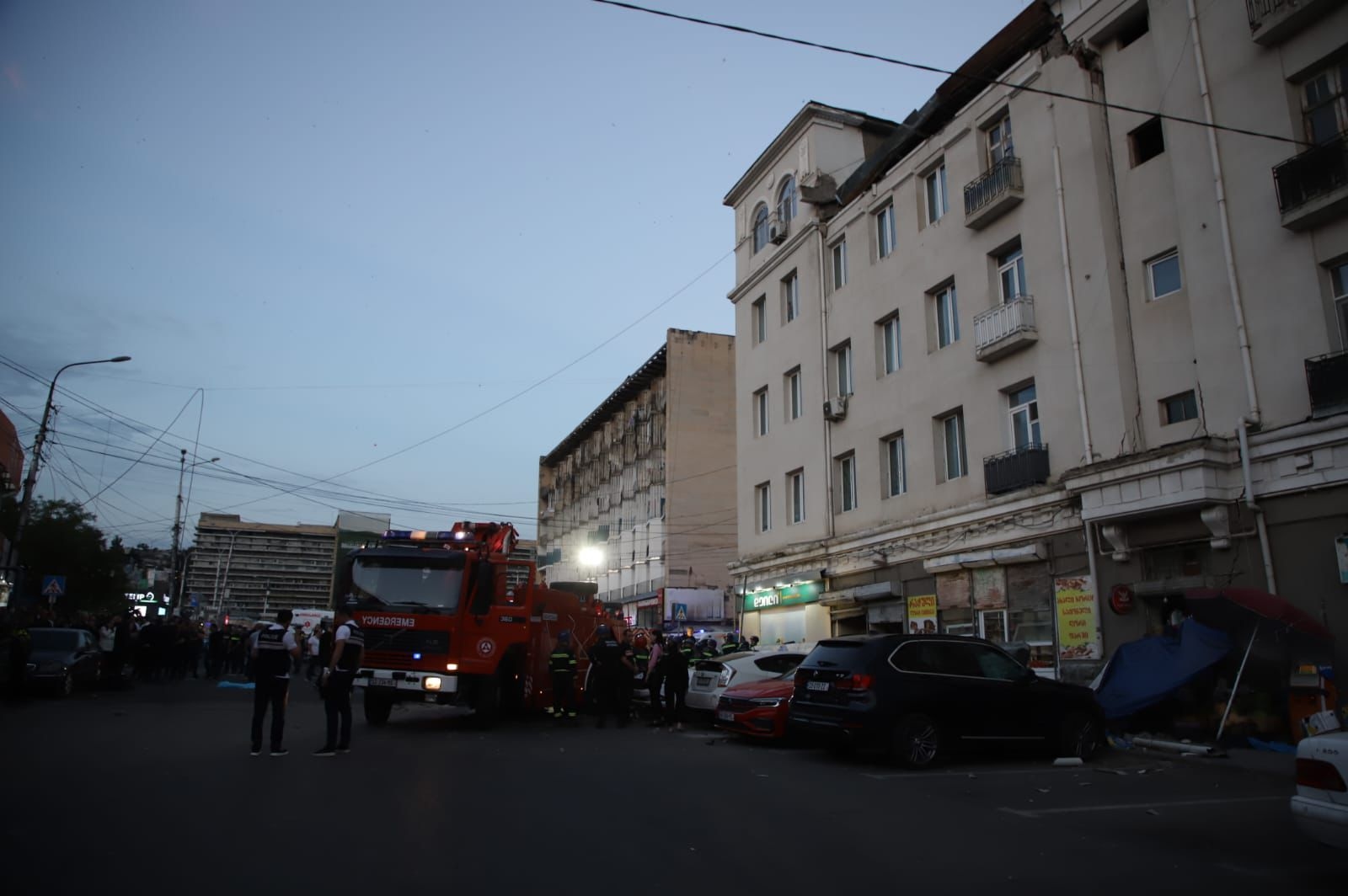 Roof Overhang Collapse in Tbilisi Kills Two, Sparks City Hall Backlash