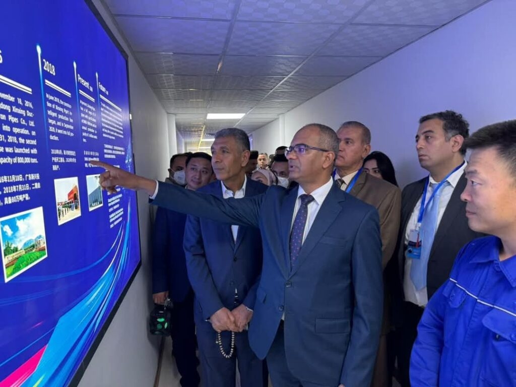 الإسكان تتابع مصنع «شين شينج» الصيني لمواسير الدكتايل بـ«اقتصادية قناة السويس»