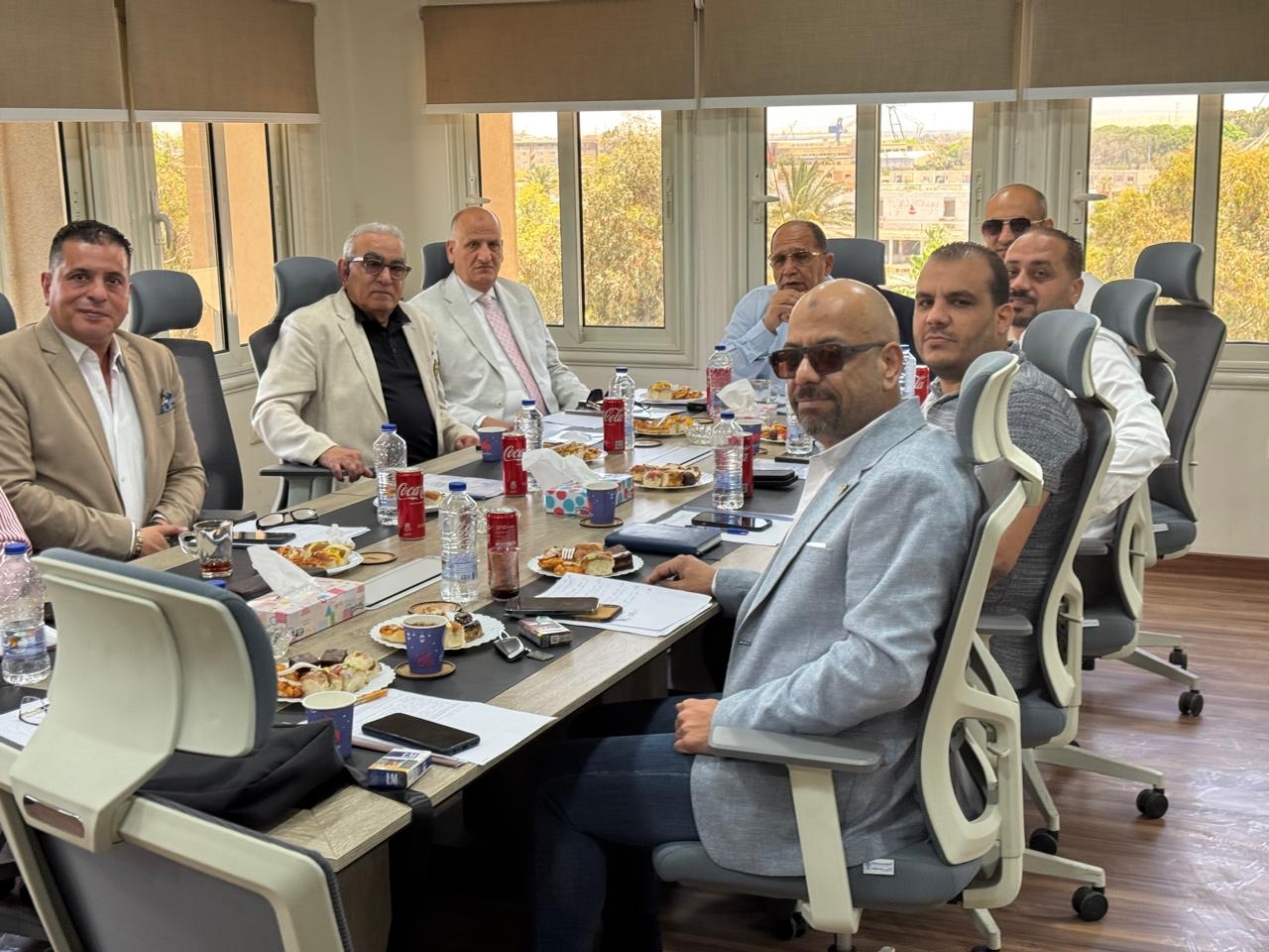 جاب الله يترأس أول إجتماع لمجلس إدارة غرفة ملاحة السويس والبحر الأحمر