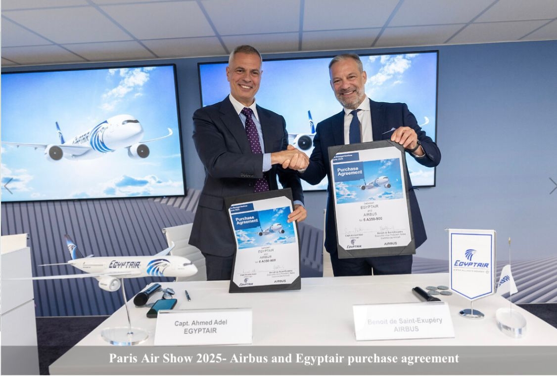 مصر للطيران تعزز أسطولها الجوي بـ 6 طائرات جديدة من طراز إيرباص A350-900