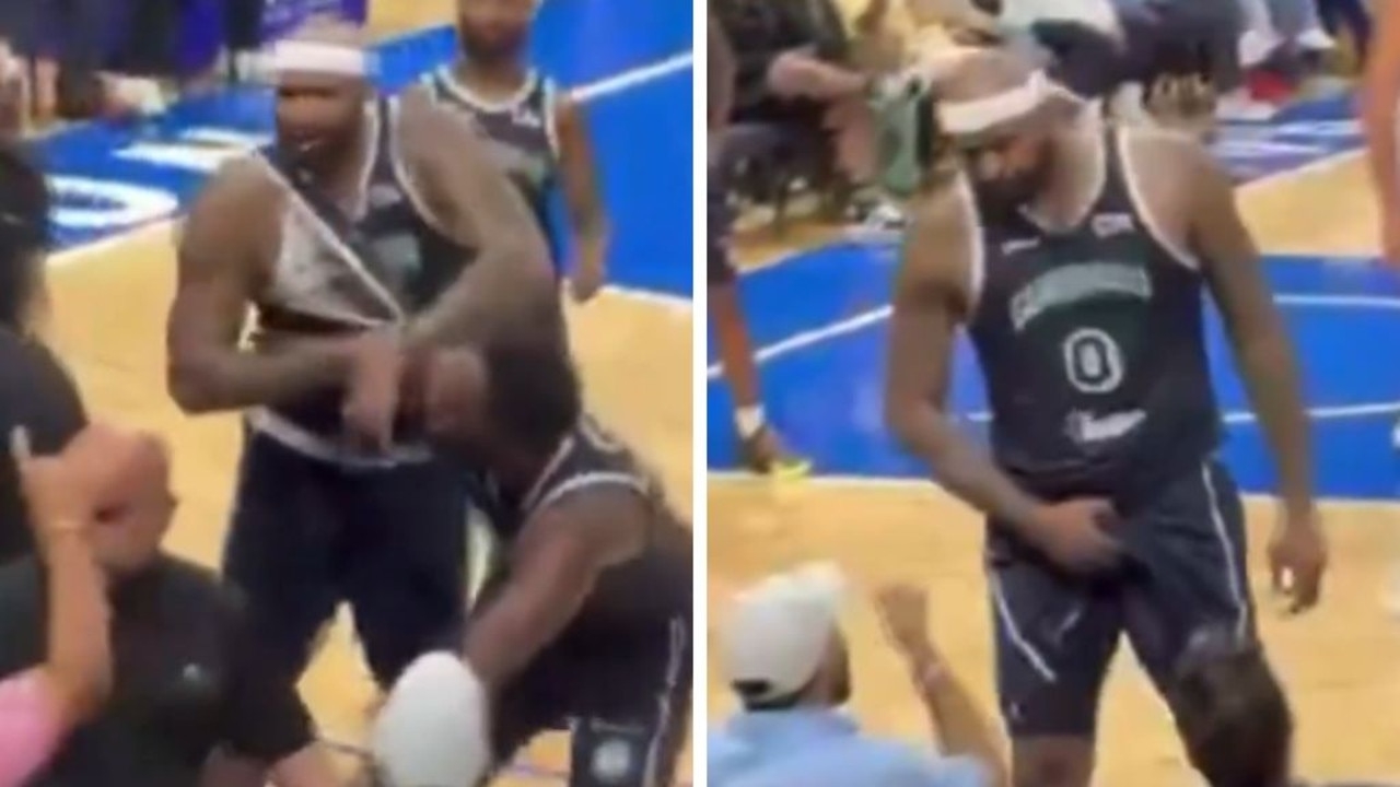 Horror scenes as Demarcus Cousins clashes with fans in Puerto Rico