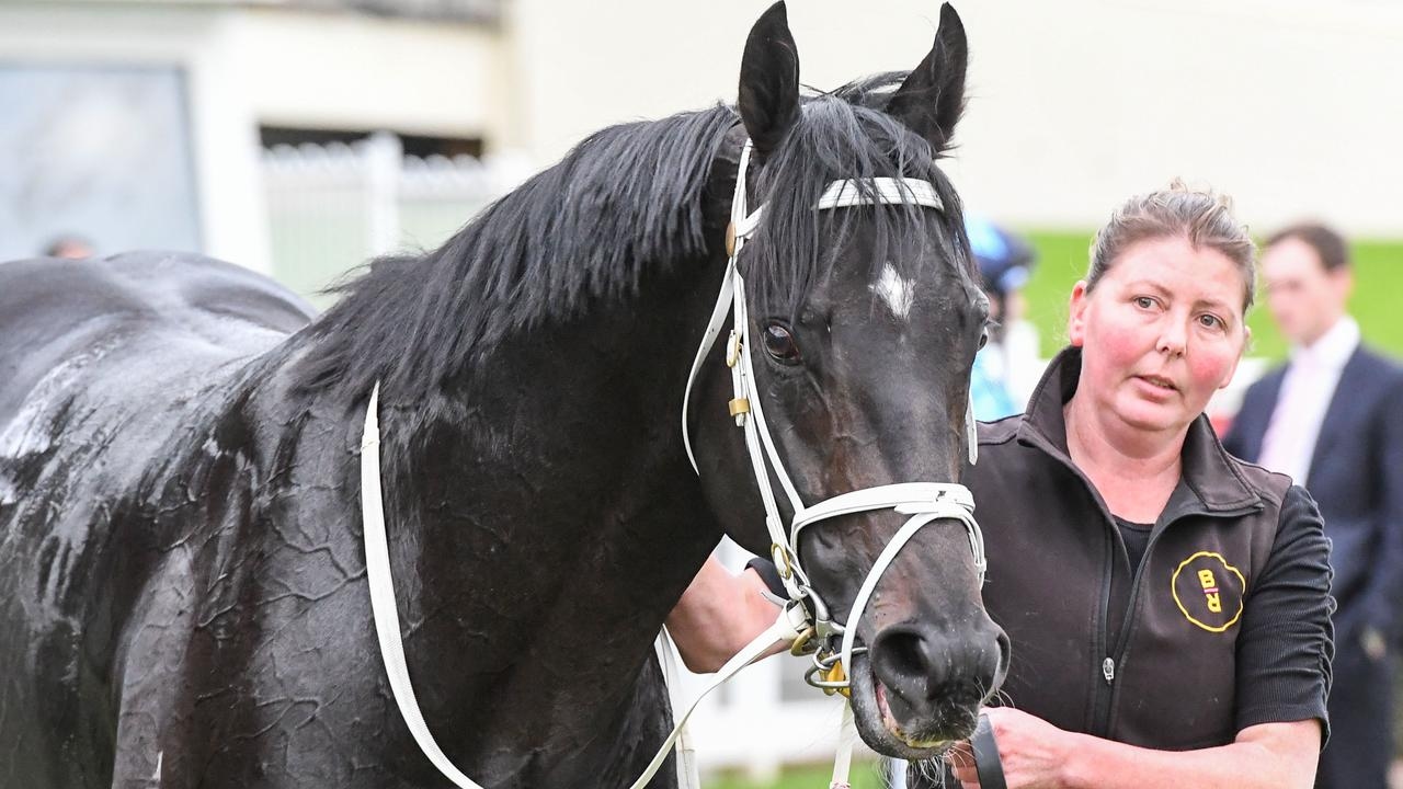 Heartbroken trainers Trent Busuttin and Natalie Young lead tributes for beloved team member Peta Tait after tragic stable accident