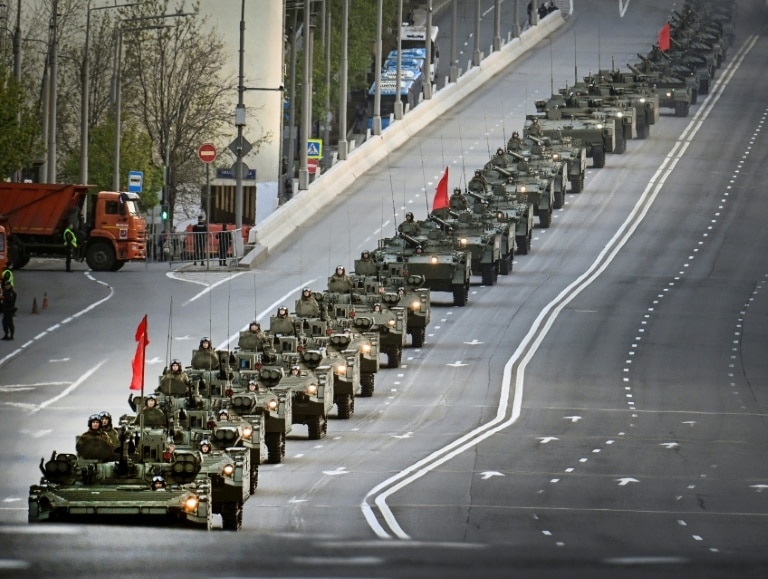Ukraine fires drones on Moscow days before Red Square parade