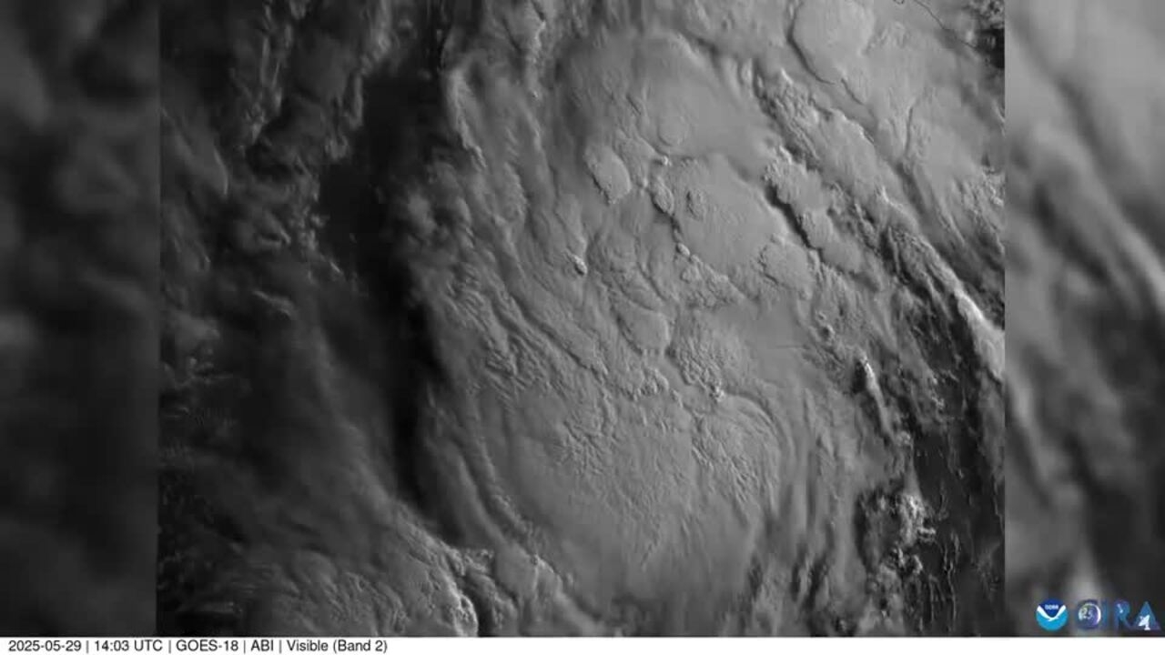 Tropical Storm Alvin Brews Over Pacific Ocean