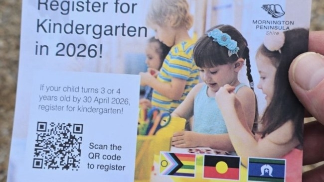 Mornington Peninsula Shire Council in damage control after replacing Australian flag with LGBTQ Pride flag on school flyer