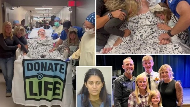 Heartbreaking video shows family's tearful send-off of teen whose organs were donated after being hit by alleged drunk illegal immigrant