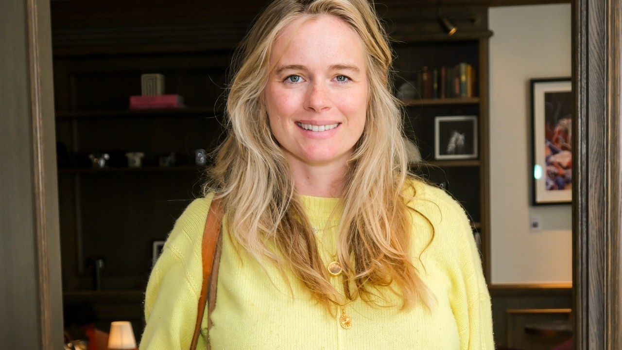 Prince Harry's ex-girlfriend Cressida Bonas glows as she debuts new baby bump in London, just weeks after hosting his royal cousins on her podcast