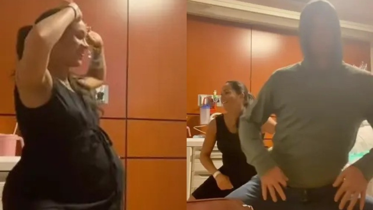 Royal romp: Meghan Markle and Prince Harry awkwardly drop it low in ‘cringe' delivery room video
