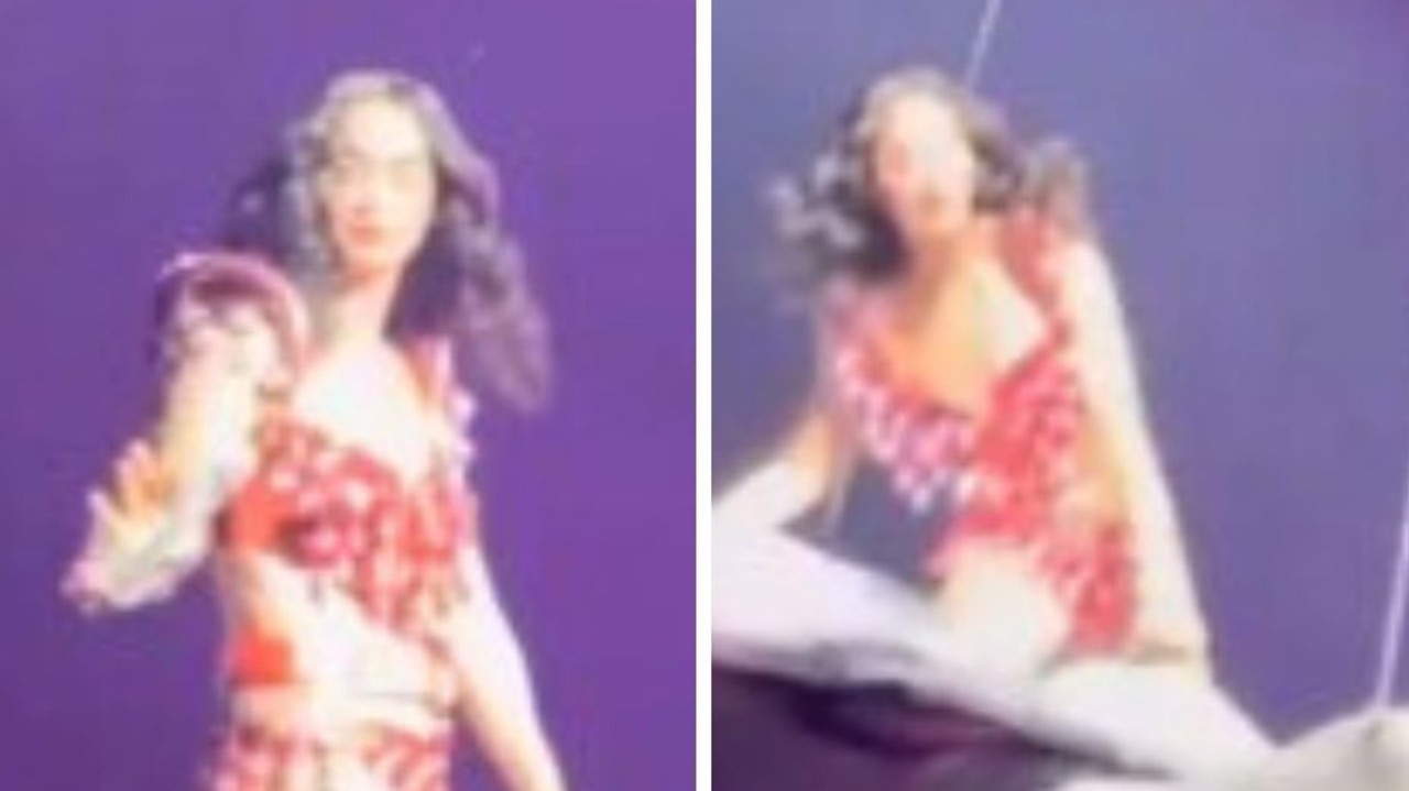 Horrifying moment Katy Perry nearly falls off flying prop as it malfunctions mid-performance