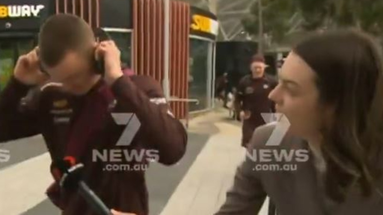 AFL world erupts over ‘embarrassing' video as Jack Ginnivan fined for flipping fans the bird