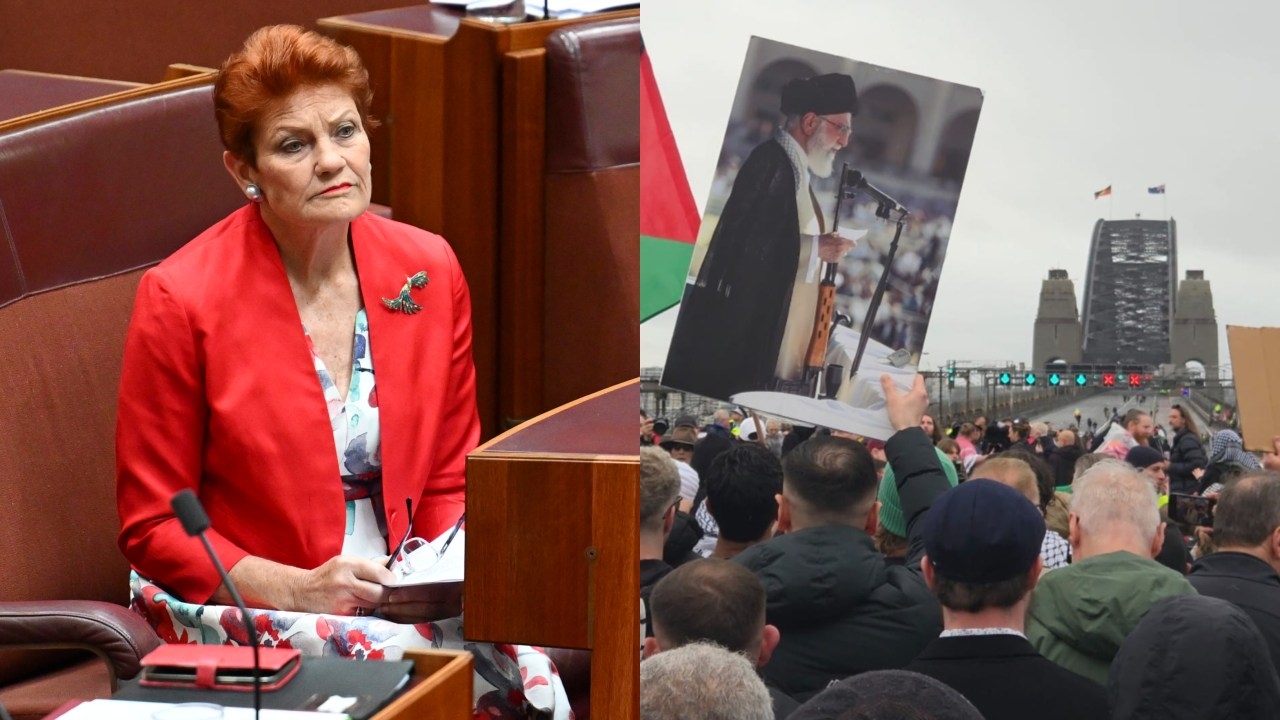 Pauline Hanson claims 'fundamentalist Islam' subverting Australia as thousands march across Sydney Harbour Bridge