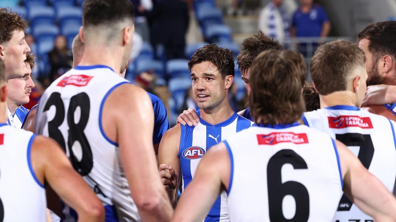 AFL 2025: North Melbourne captain Jy Simpkin on extra time following his side's draw with Brisbane