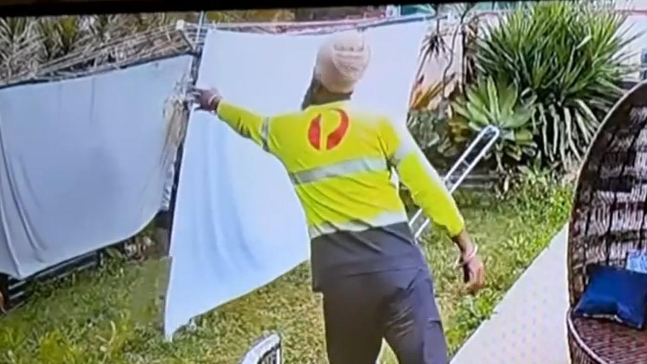 Queensland postman says he enjoys helping after going viral for sweet clothesline act