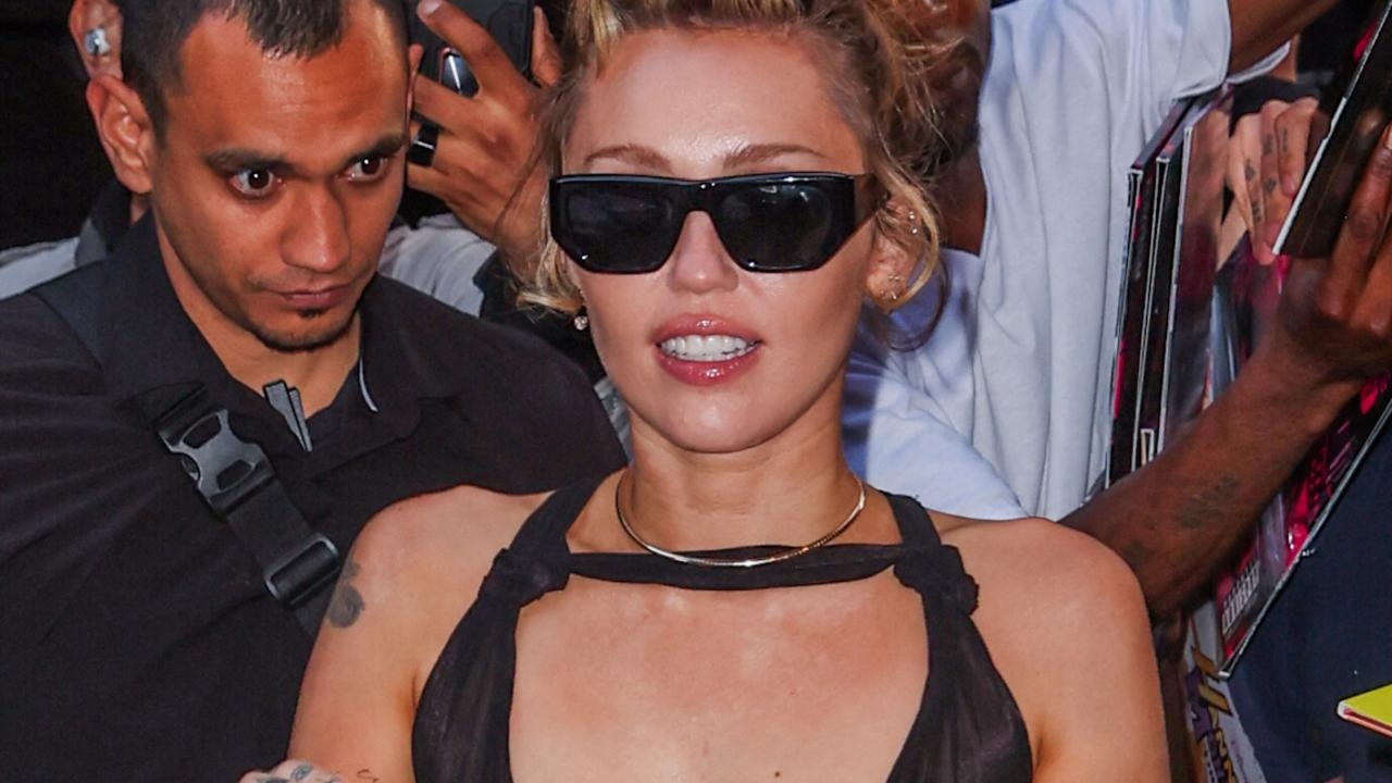 Miley Cyrus rocks totally see-through dress in public