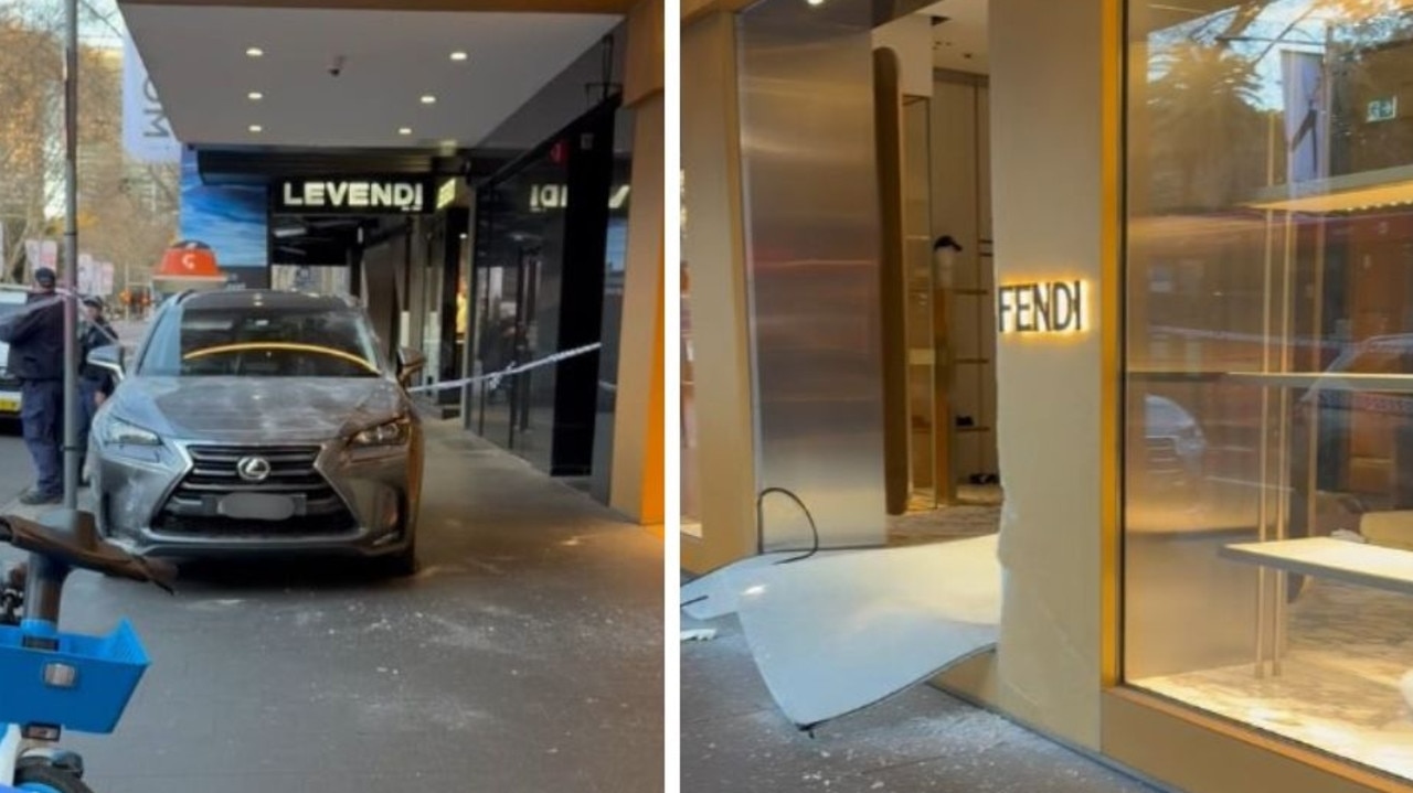 Luxury bags stolen in ram raid at Fendi store in Sydney CBD