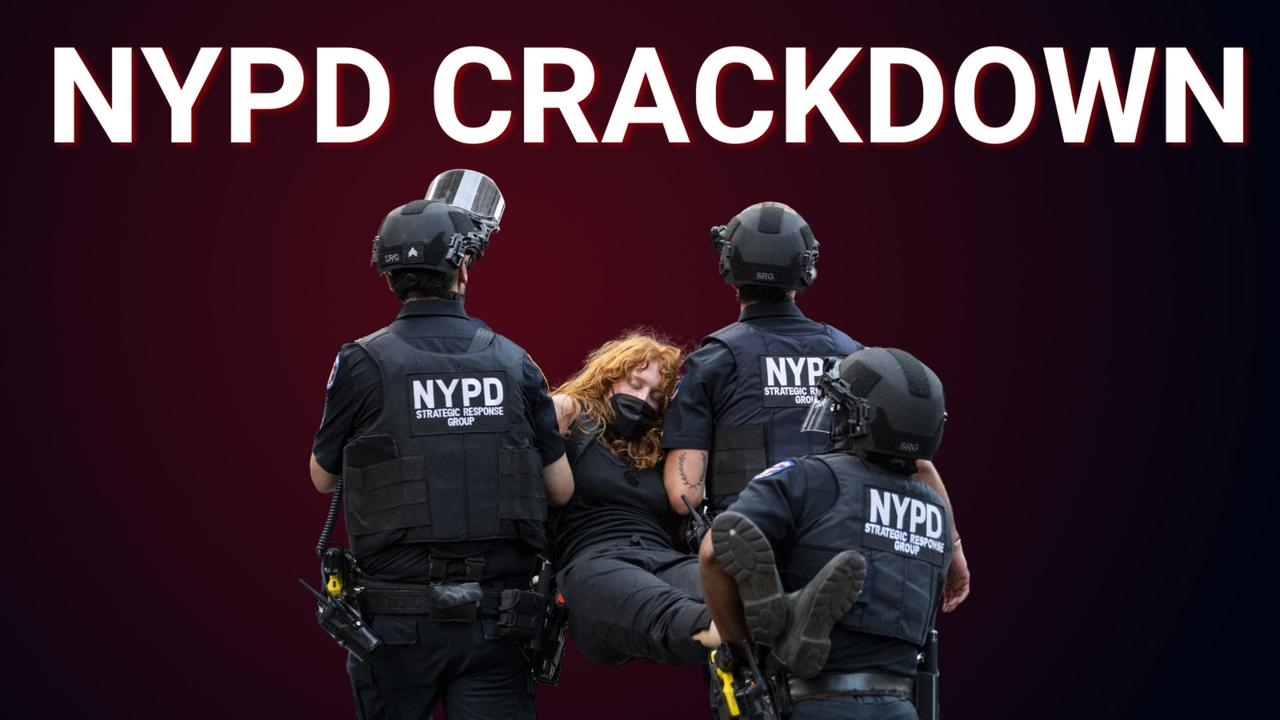 Up to 45 anti-ICE protesters arrested after clashing with NYPD officers