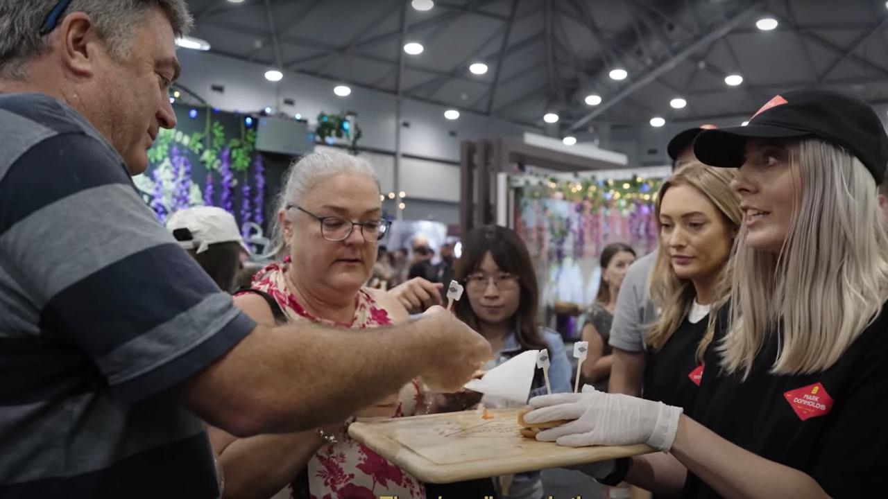 Why man served McDonald's at Good Food and Wine Show