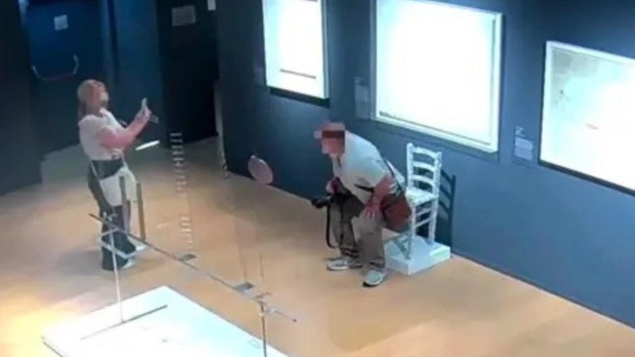 Nightmare at the Museum: ‘Idiot' tourist sits on and shatters ‘Van Gogh' chair adorned with thousands of Swarovski crystals