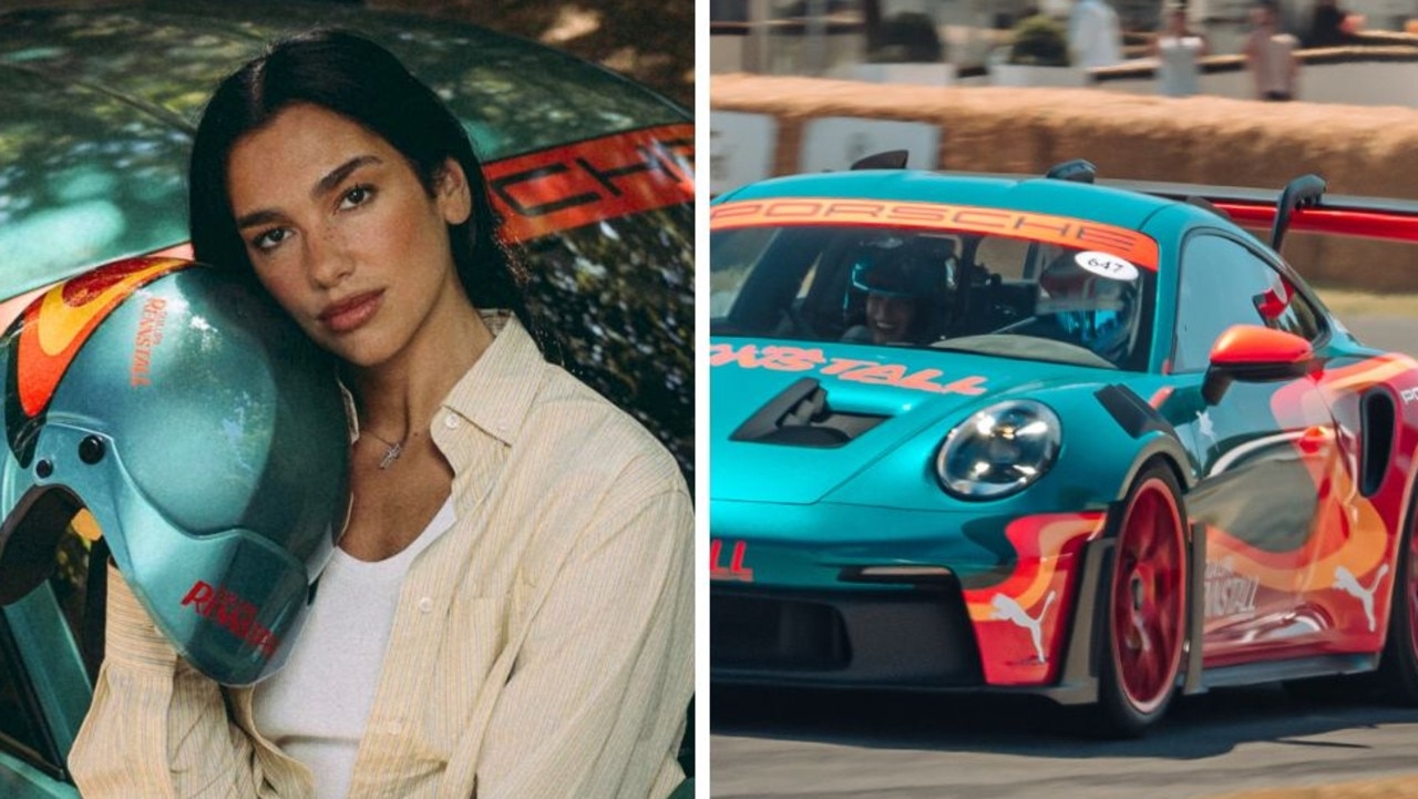 Dua Lipa stuns with custom Porsche at Goodwood
