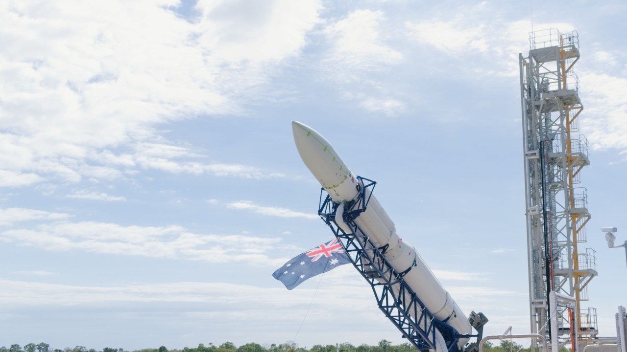 First ever Australian-built rocket's launch delayed as issue discovered hours before scheduled take-off