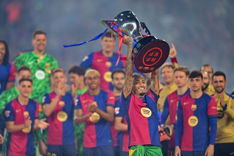 Liga champions Barca aim to add steel to youthful flair