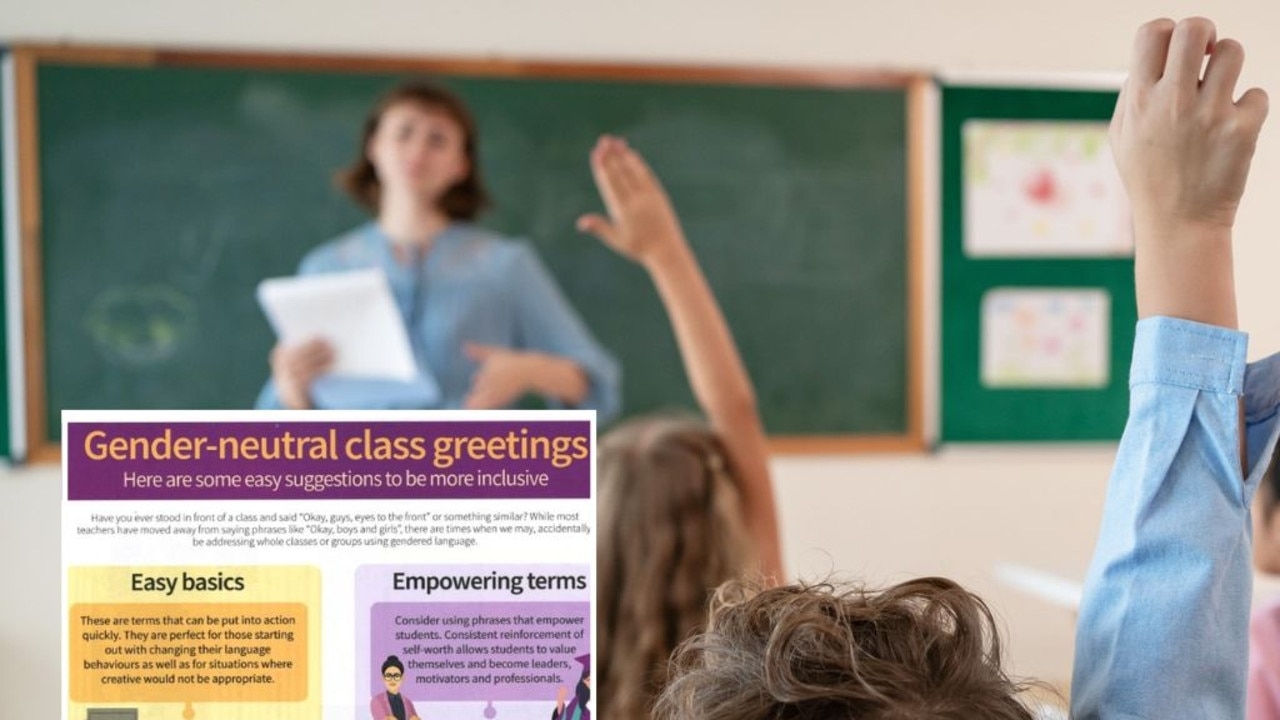 NSW Teachers Federation urges educators to use ‘gender-neutral' terms in the classroom
