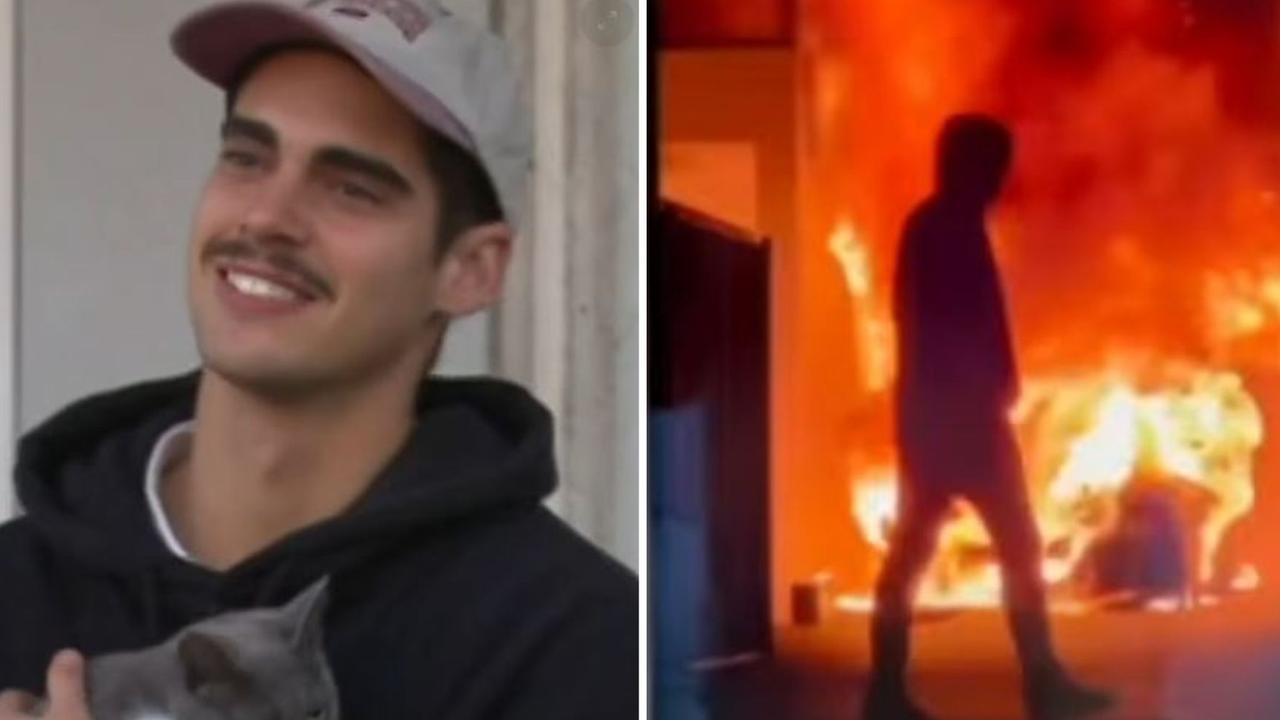 ‘Scary': AFL star Brandon Zerk-Thatcher and his girlfriend flee home after fire at Glenelg East
