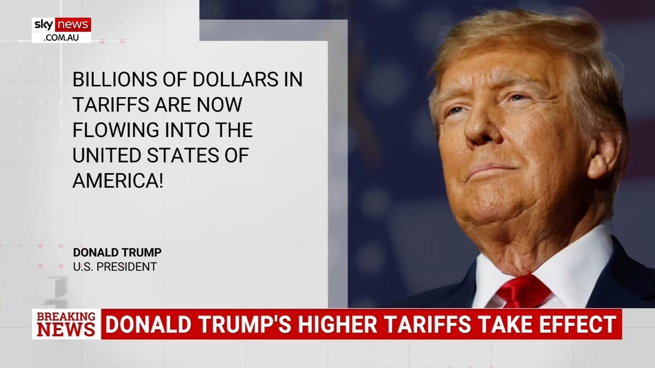 Donald Trump's higher tariffs take effect in the US