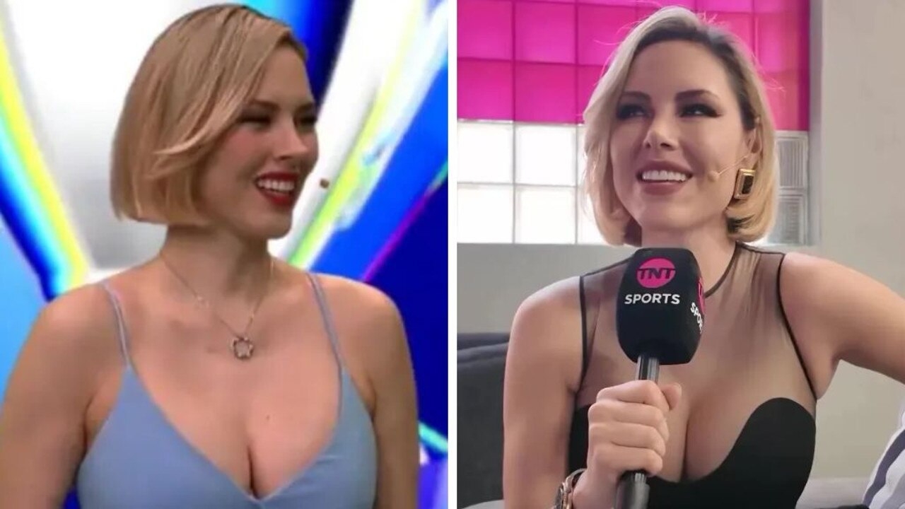 TV presenter stuns in see-through during Champions League coverage