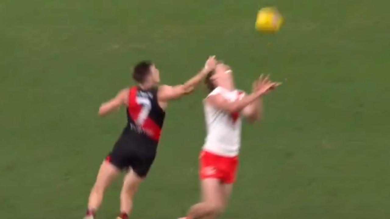 Bombers skipper Zach Merrett faces nervous wait after KO shot